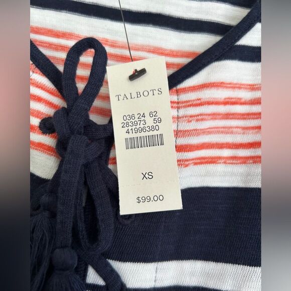 NWT Talbots Striped Maxi Dress - Picture 4 of 4